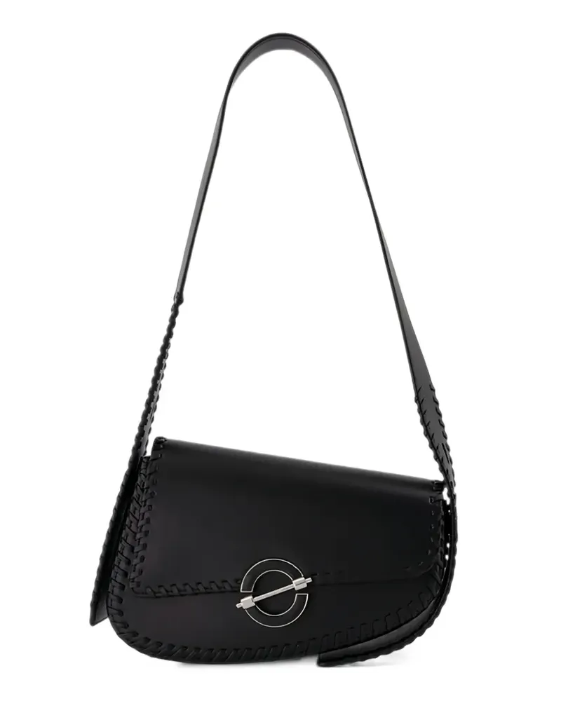Samsøe & Samsøe Sahero Schultertasche mit Ziernähten - Schwarz Schwarz