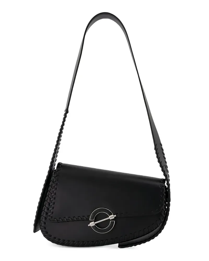 Samsøe & Samsøe Sahero Schultertasche mit Ziernähten - Schwarz Schwarz