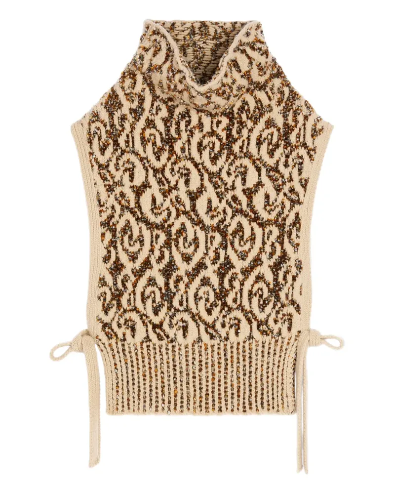 Dries van Noten Pullover mit Jacquard - Braun Braun