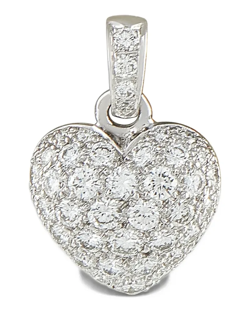 Cartier Herzanhänger mit Diamanten - Silber Silber