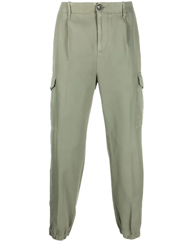 Brunello Cucinelli Cargohose mit Reißverschlüssen - Grün Grün