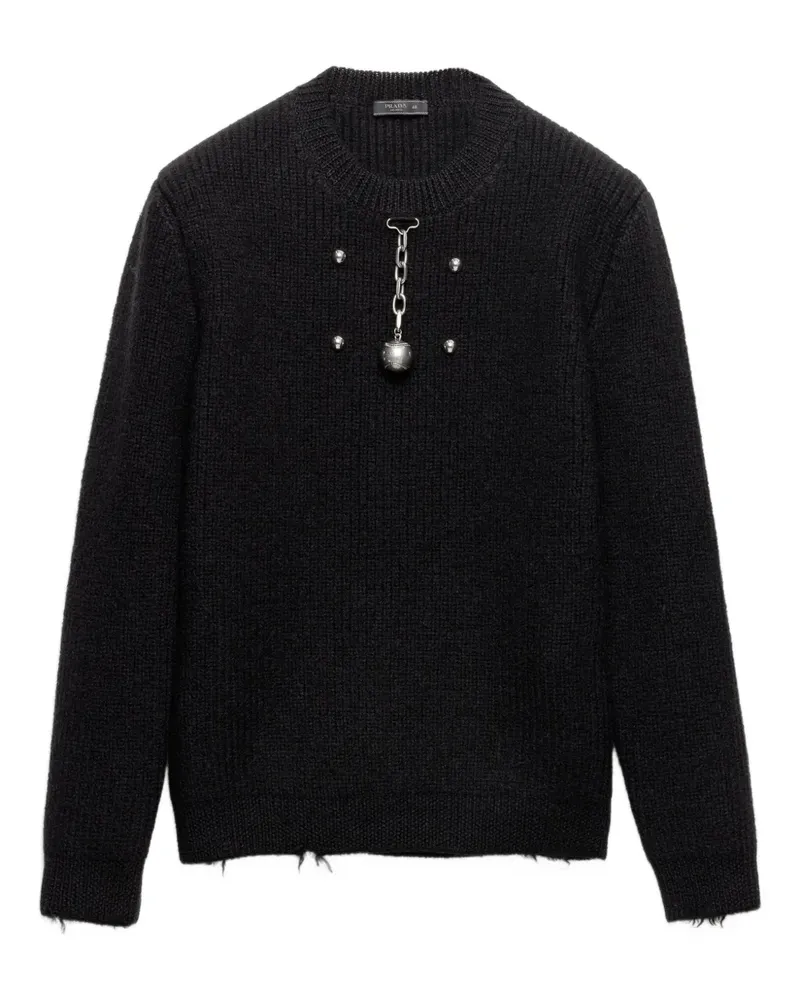 Prada Pullover mit rundem Ausschnitt - Schwarz Schwarz