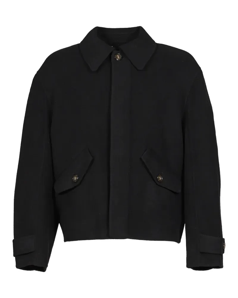 Séfr brushed wool jacket - Schwarz Schwarz