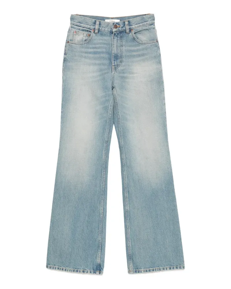 Chloé Jeans mit Flamingo-Stickerei - Blau Blau