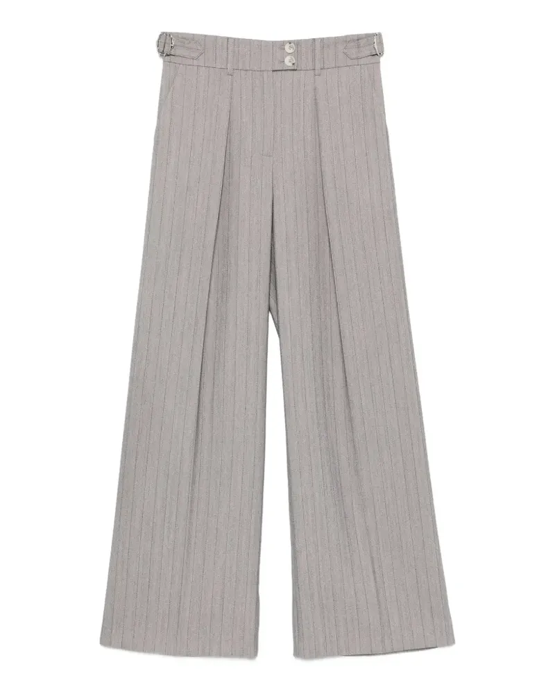 Patrizia Pepe pinstriped palazzo pants - Grau Grau