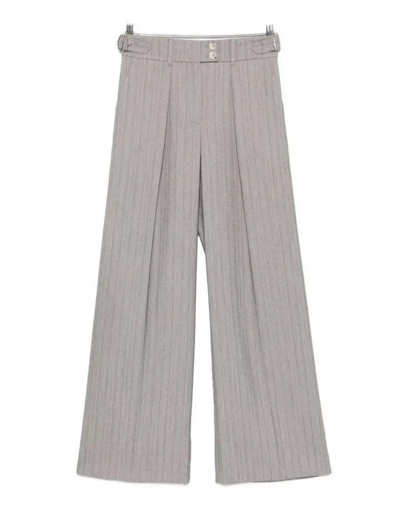 Patrizia Pepe pinstriped palazzo pants - Grau Grau