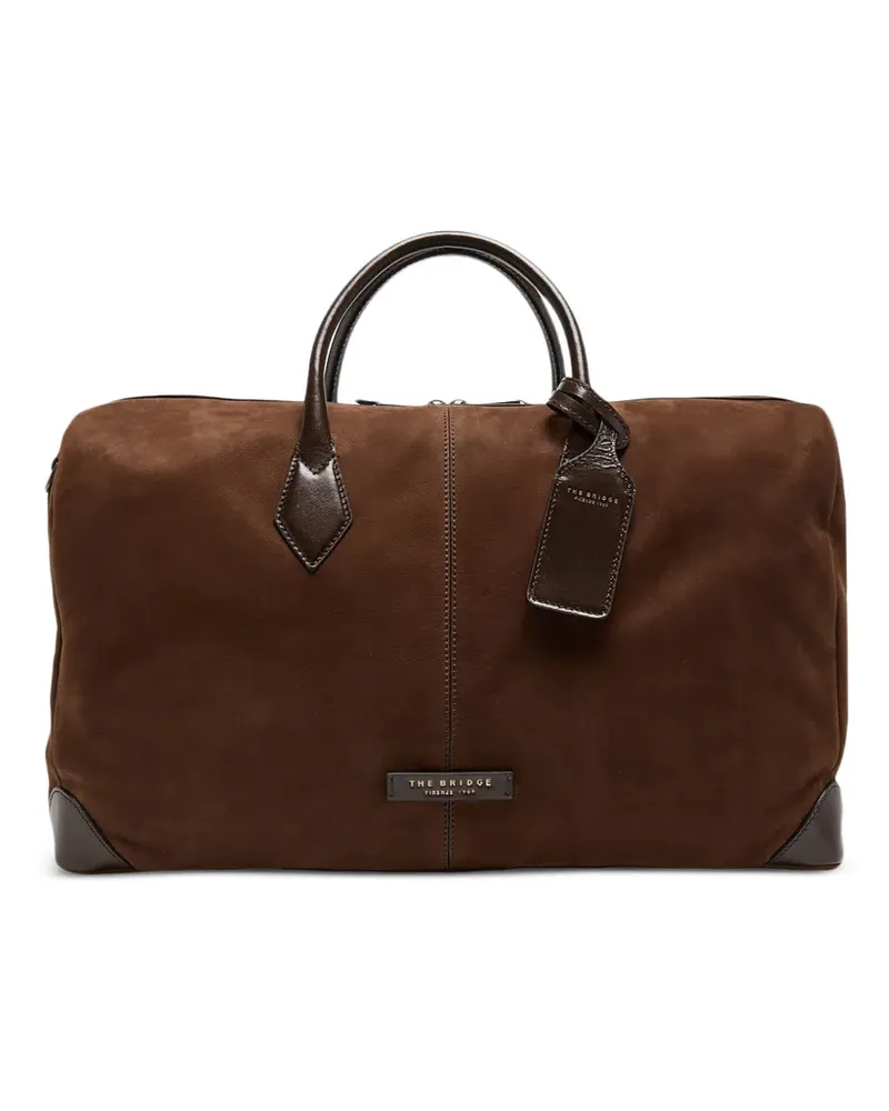 The Bridge Reisetasche mit Lederbesatz - Braun Braun