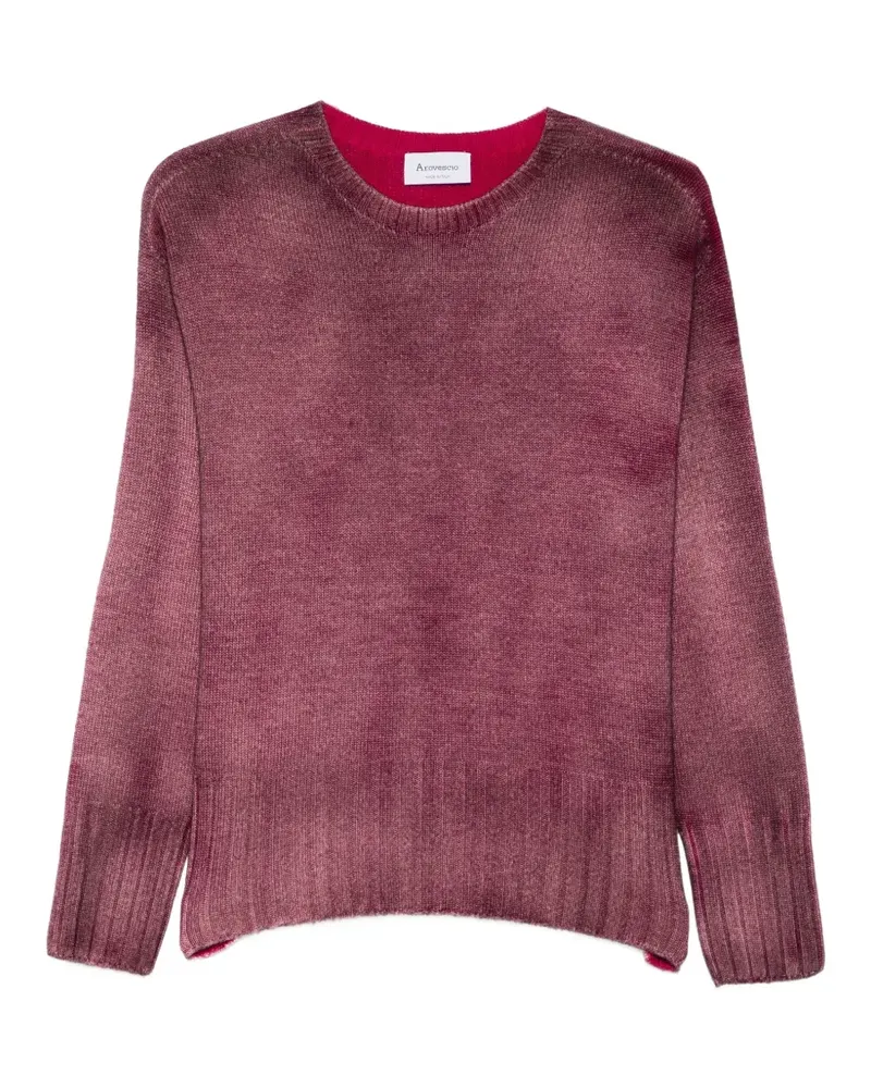 Arovescio Gerippter Pullover - Violett Violett