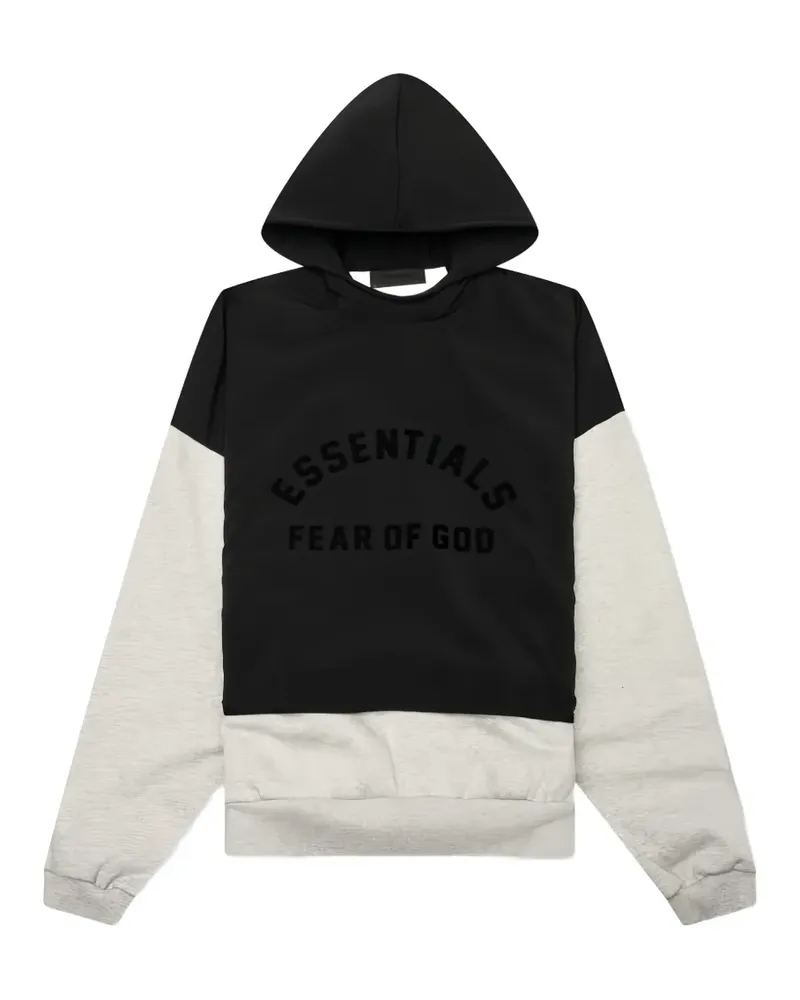 Fear of God Hoodie in Colour-Block-Optik - Schwarz Schwarz