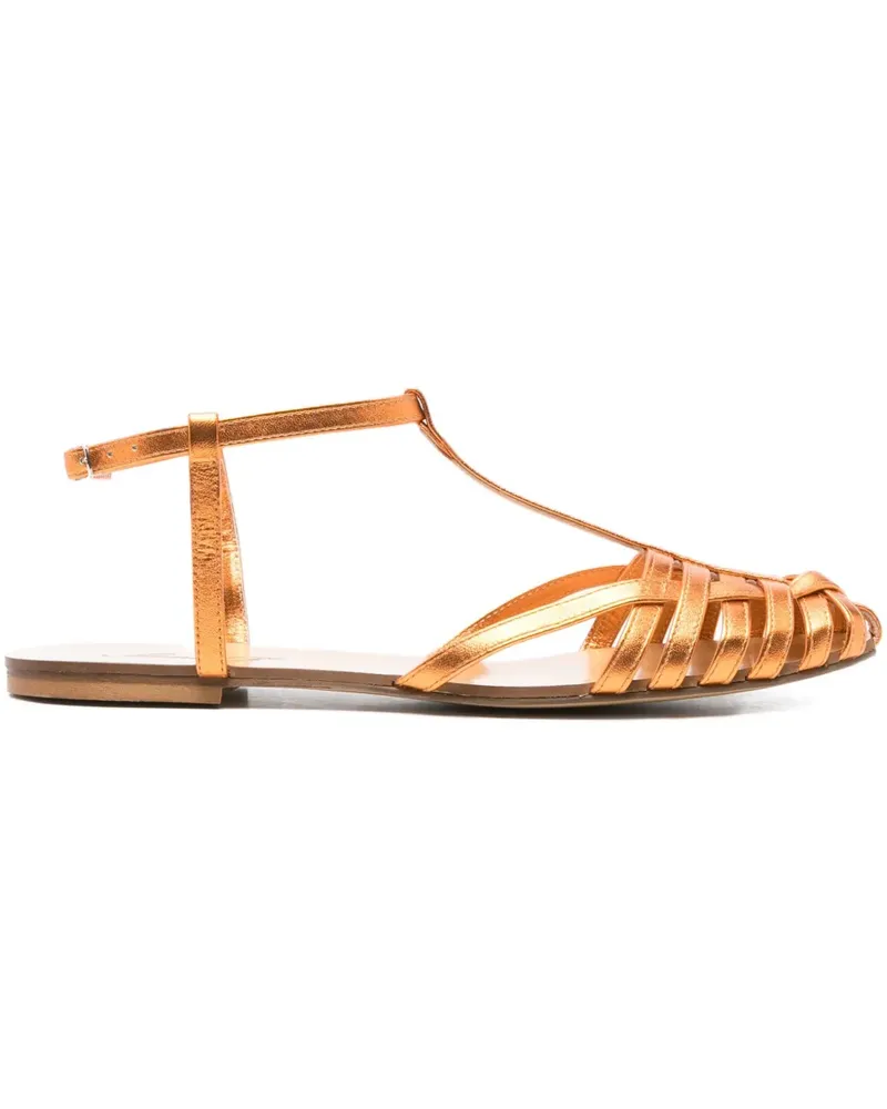 Anna F. 512 Sandalen mit T-Riemen - Orange Orange
