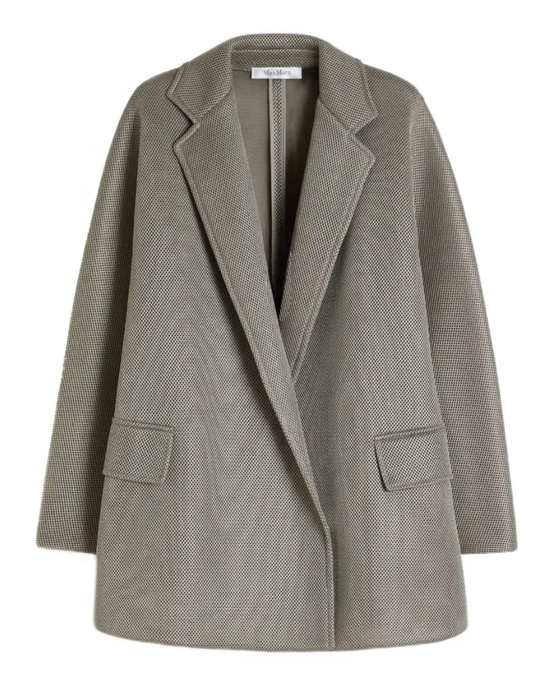 Max Mara belted mesh coat - Grau Grau