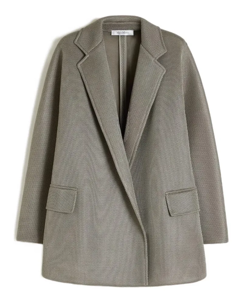Max Mara belted mesh coat - Grau Grau