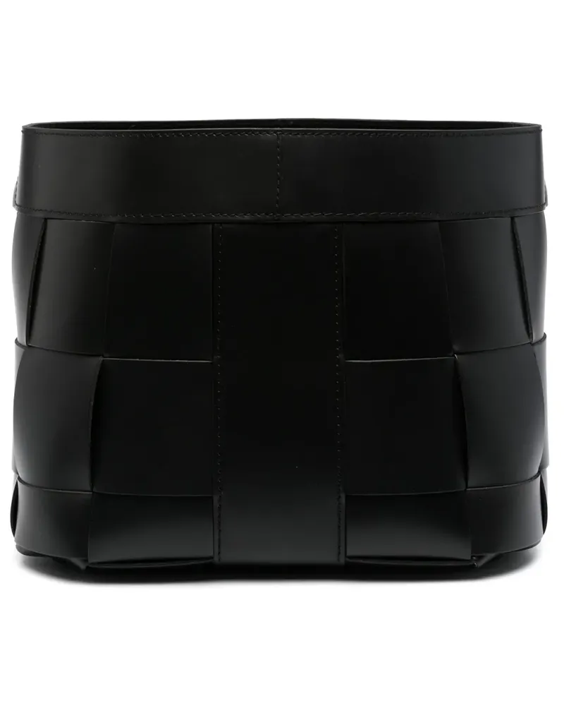 Ralph Lauren Home Gewebter Hailey Korb aus Leder - Schwarz Schwarz