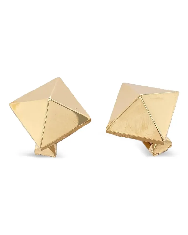 Brooks Brothers 18kt Piramide Gelbgoldohrstecker Gold