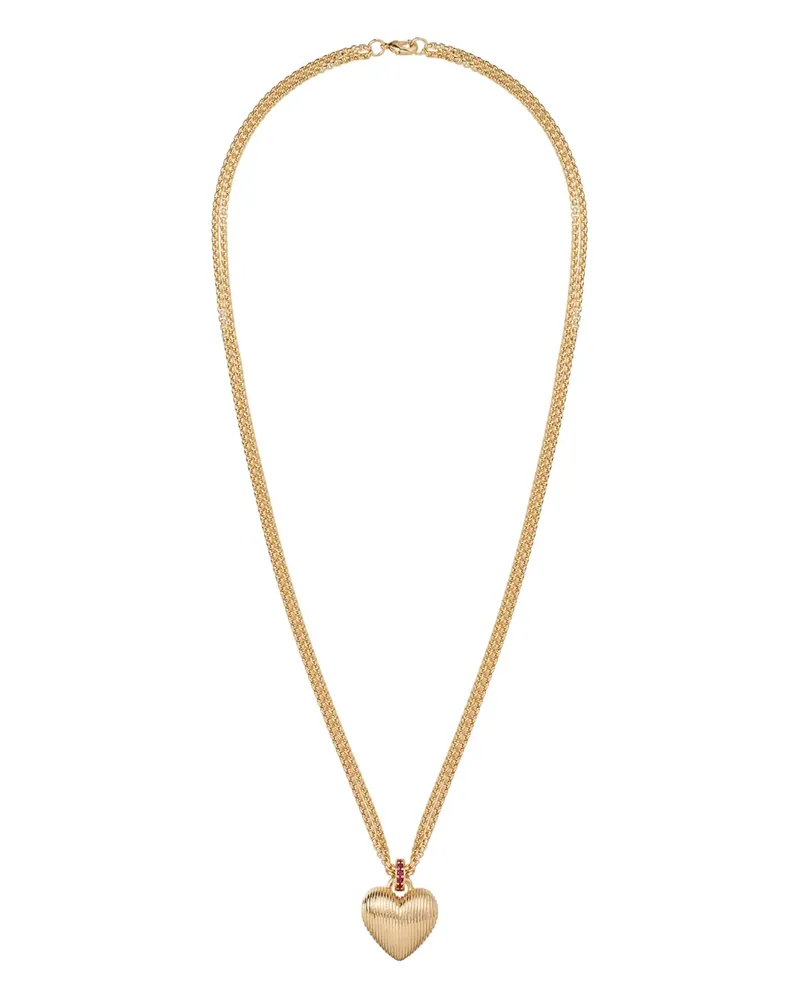 Roxanne Assoulin Mini Florentine Halskette mit Herzanhänger - Gold Gold