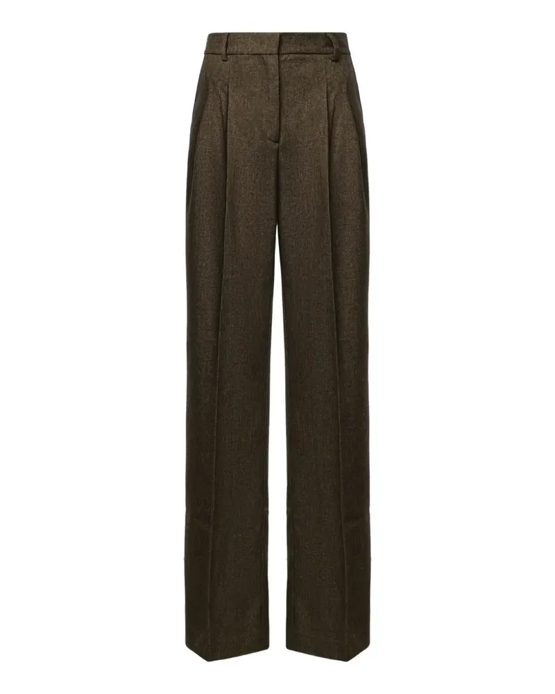 ANDAMANE pleated tailored trousers - Braun Braun