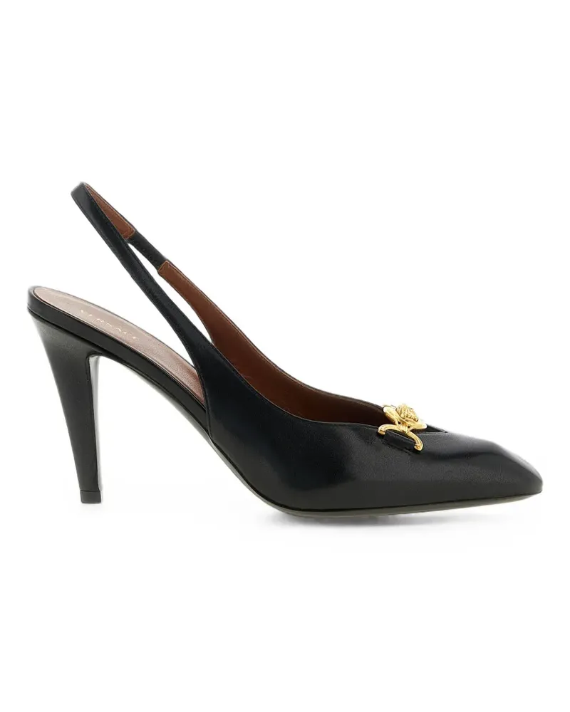 Versace La Medusa leather slingback pumps - Schwarz Schwarz