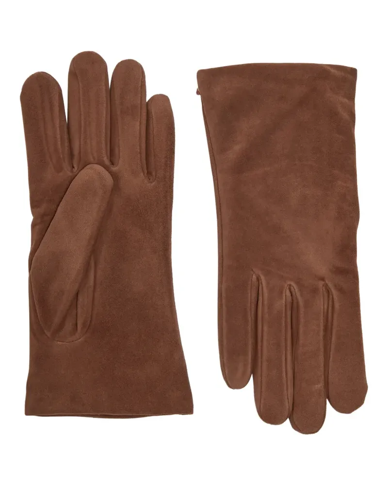 Agnelle appliqué gloves - Braun Braun