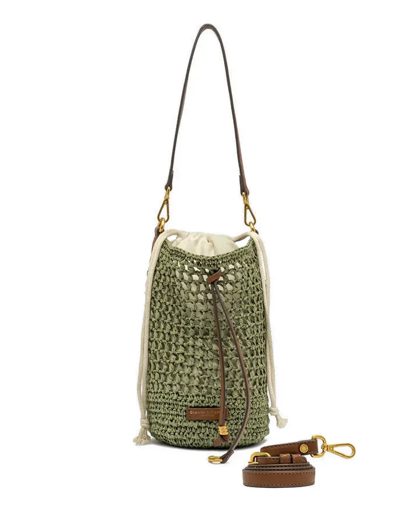 Gianni Chiarini Nefeli Beuteltasche mit Kordelzug - Grün Grün