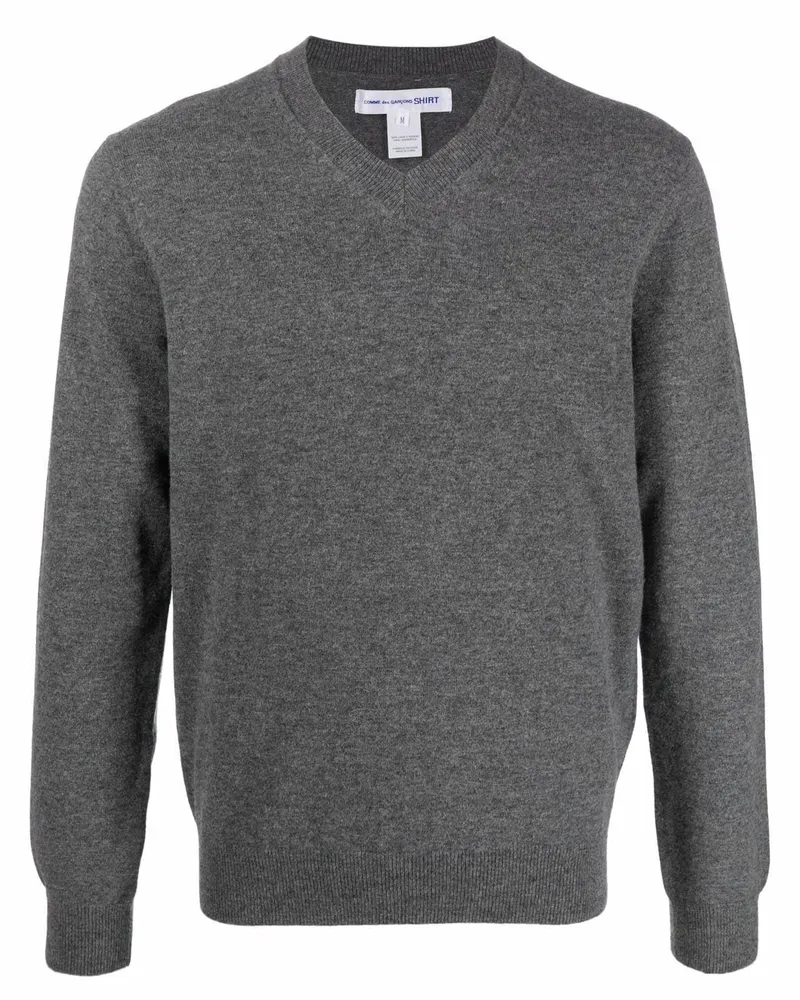 Comme des Garçons Pullover mit V-Ausschnitt - Grau Grau