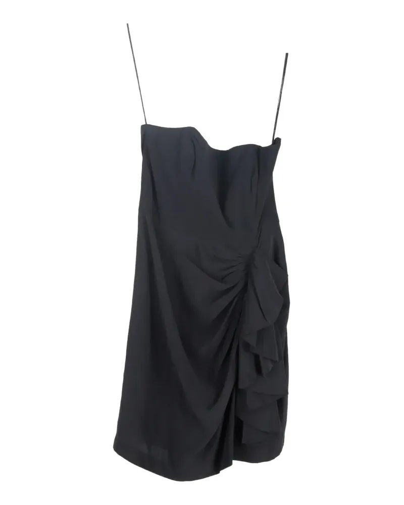 Temperley London Trägerloses Minikleid mit Rüschen - Schwarz Schwarz