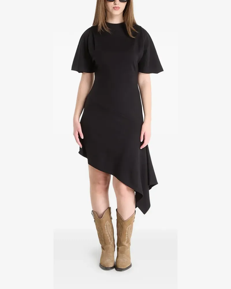 AllSaints Rosa Jeans-Minikleid - Schwarz Schwarz
