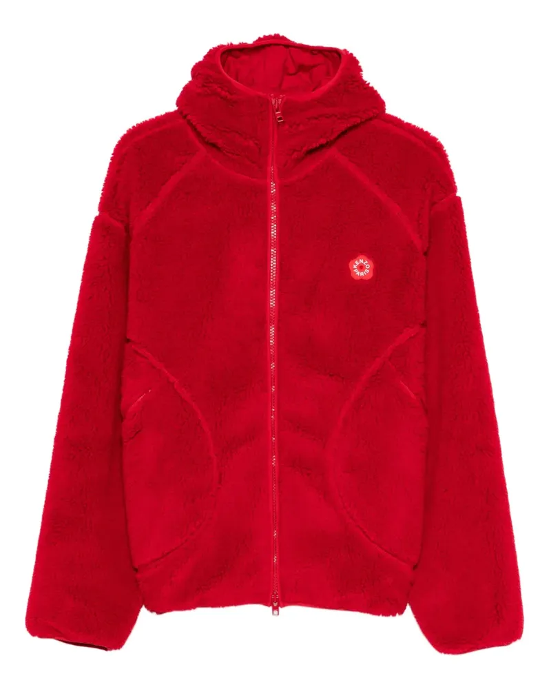 Kenzo Fleecejacke mit Kapuze - Rot Rot
