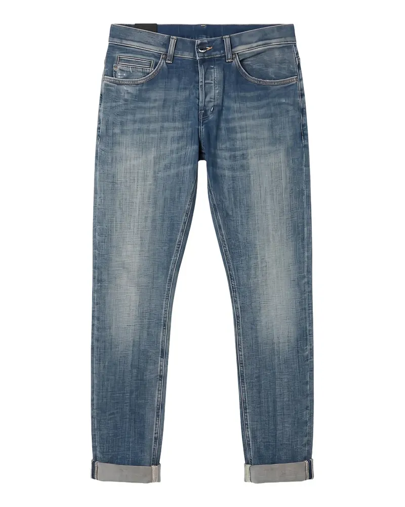 Dondup George faded turn-up skinny jeans - Blau Blau