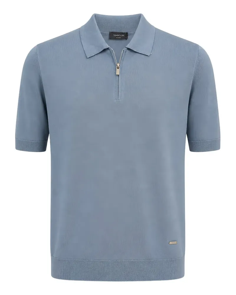 Tombolini Poloshirt mit Reißverschluss - Blau Blau
