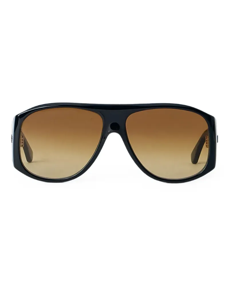 Chloé Sonnenbrille mit eckigem Gestell - Schwarz Schwarz