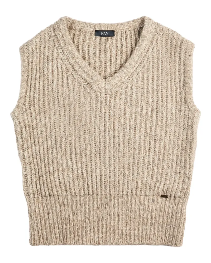 Fay knitted vest - Nude Nude
