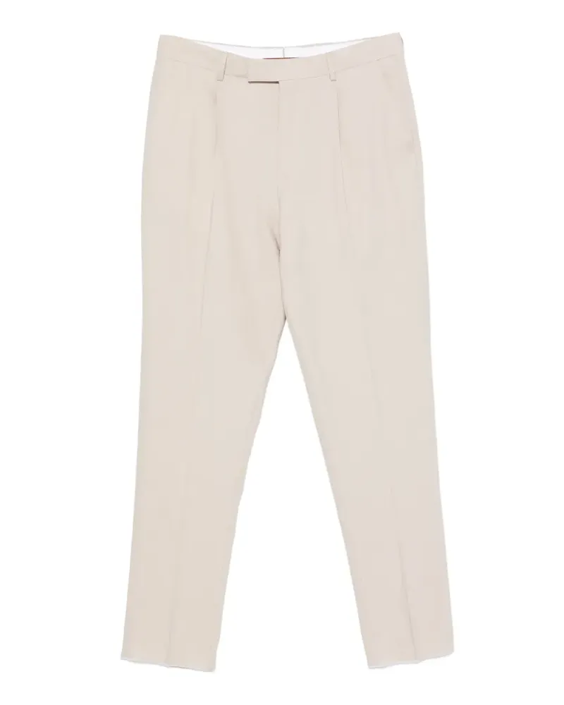 Ermenegildo Zegna pleated tailored trousers - Nude Nude