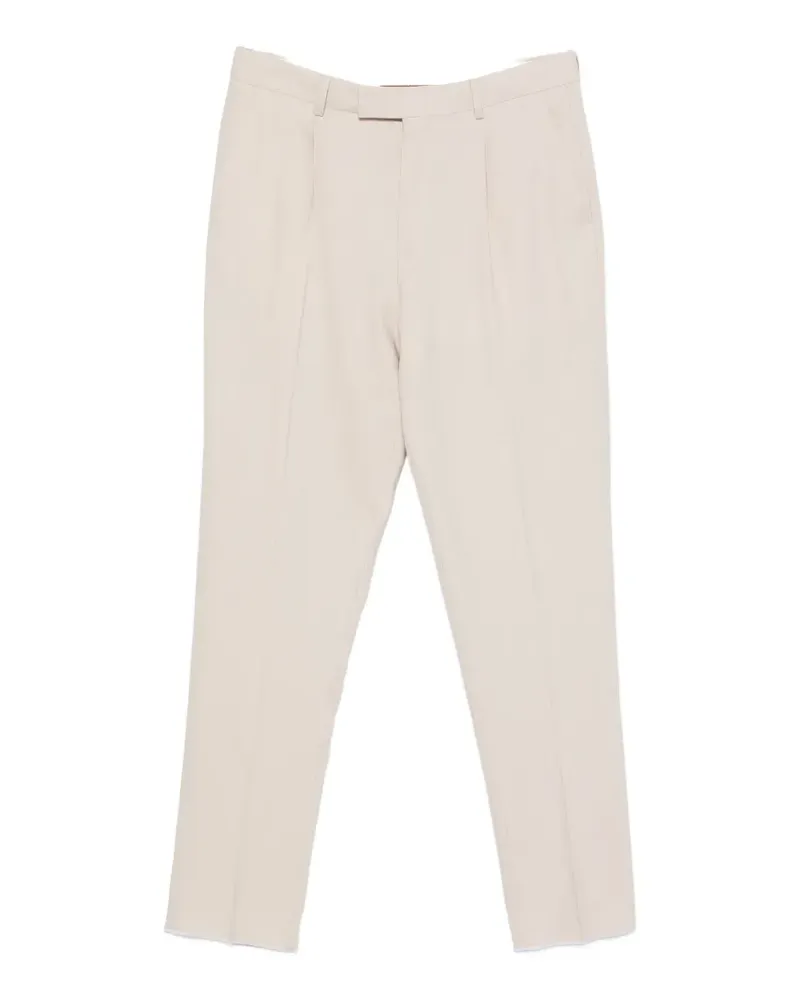 Ermenegildo Zegna pleated tailored trousers - Nude Nude