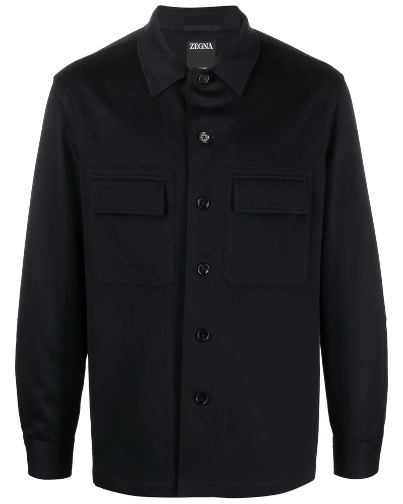 Ermenegildo Zegna Alba Oasi Hemdjacke - Blau Blau