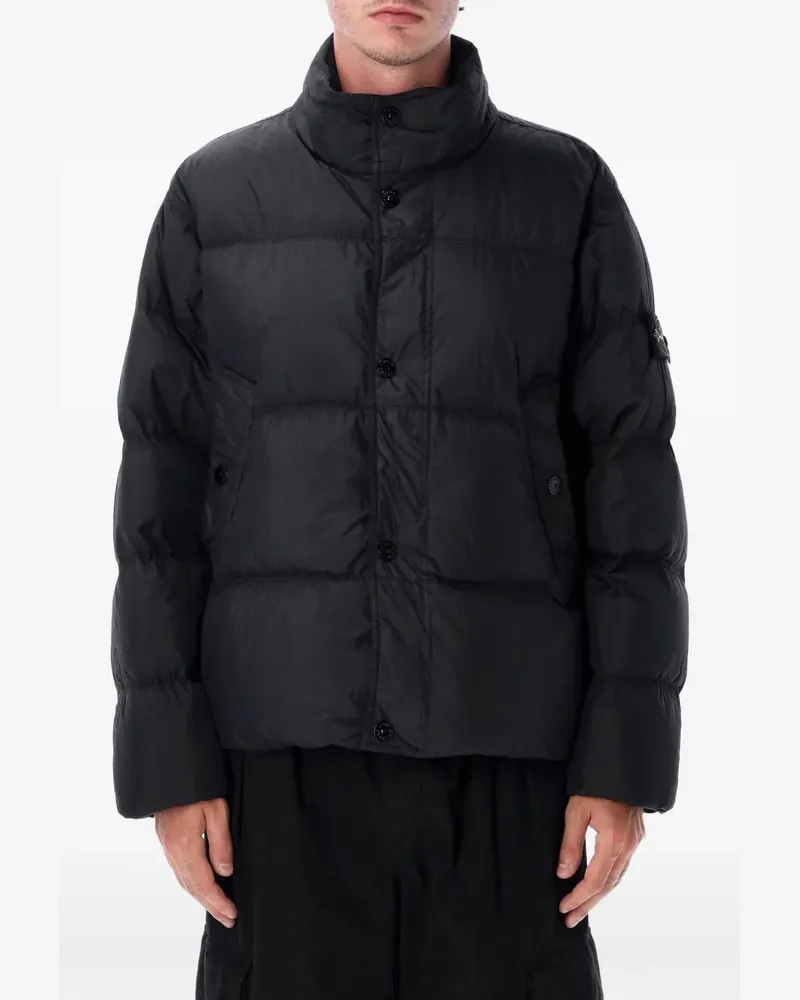 Stone Island 4100037 Crinkle Reps NY jacket - Schwarz Schwarz