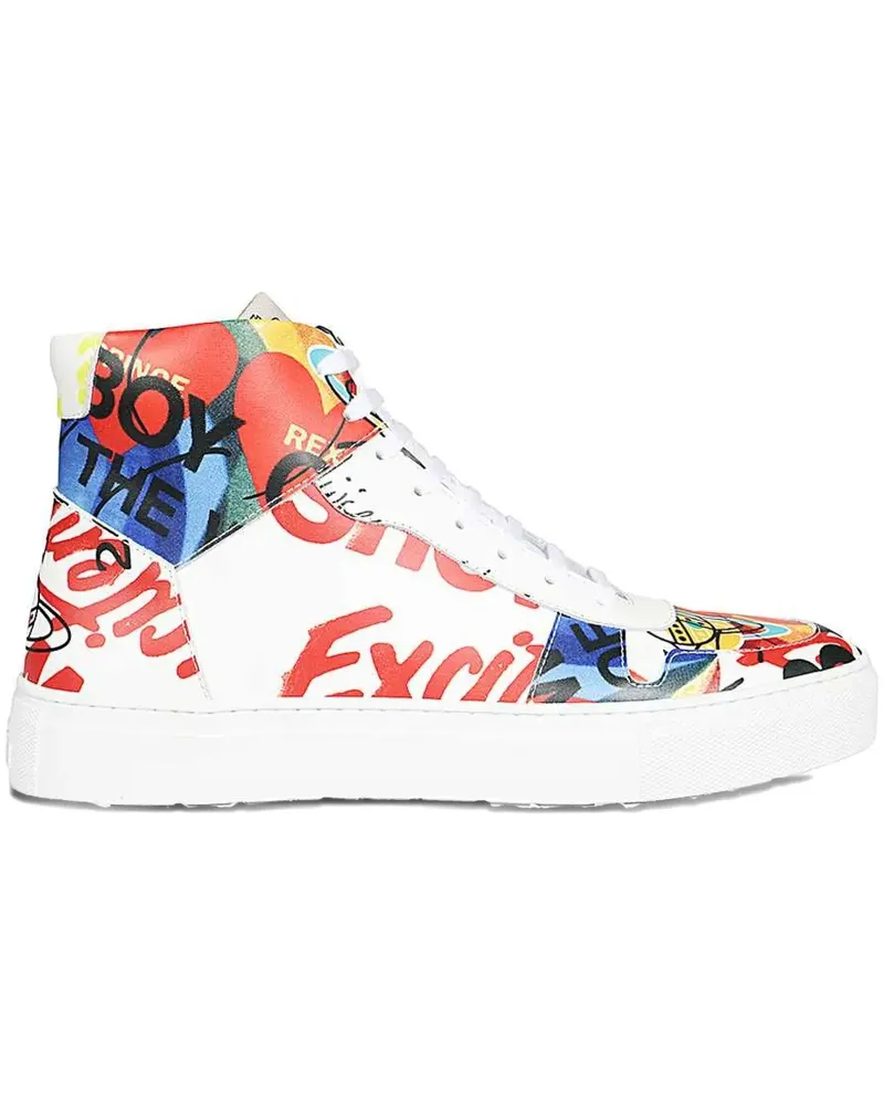Vivienne Westwood High-Top-Sneakers mit Print - Weiß Weiß