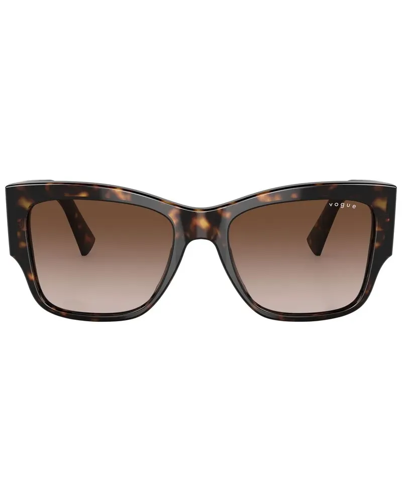 Vogue Eckige Sonnenbrille in Schildpattoptik - Braun Braun