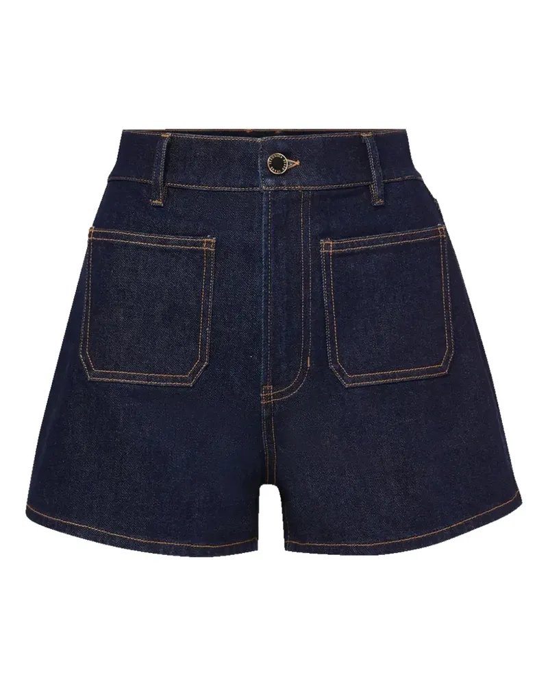 Veronica Beard Elijah button-fastening shorts - Blau Blau
