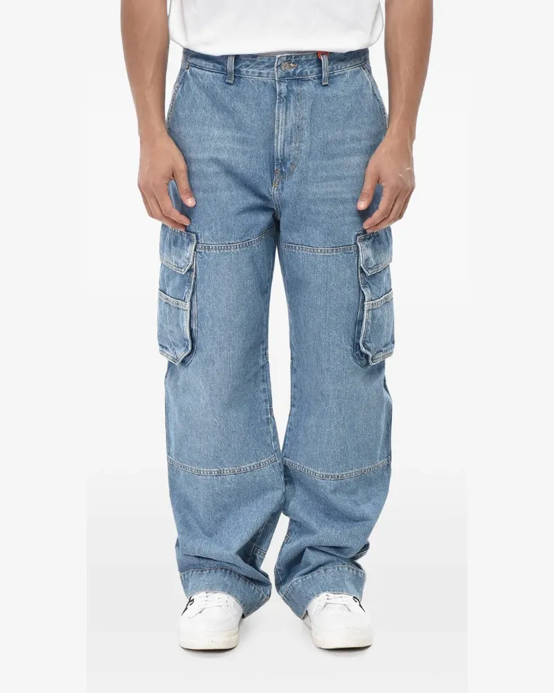 Diesel D-Fish cargo jeans - Blau Blau