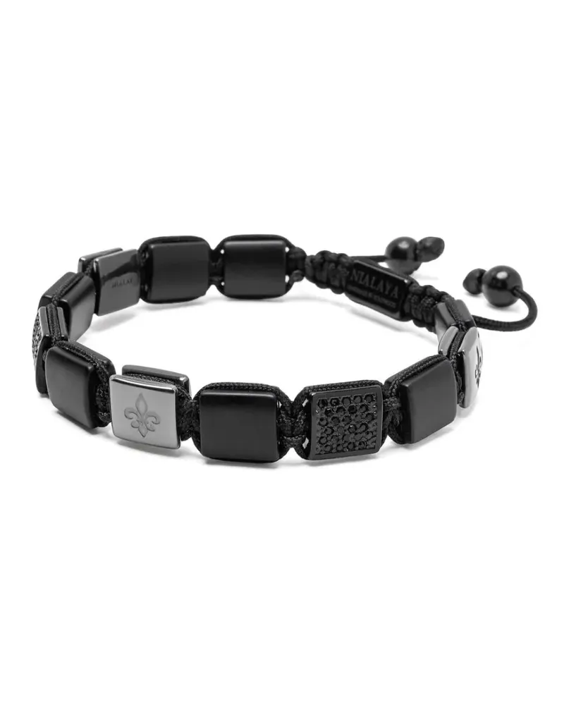 Nialaya matte flatbead bracelet - Silber Silber