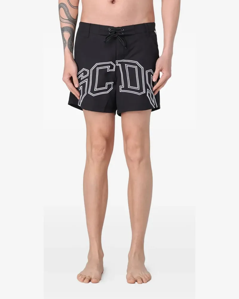 GCDS Shorts mit Kordelzug - Schwarz Schwarz