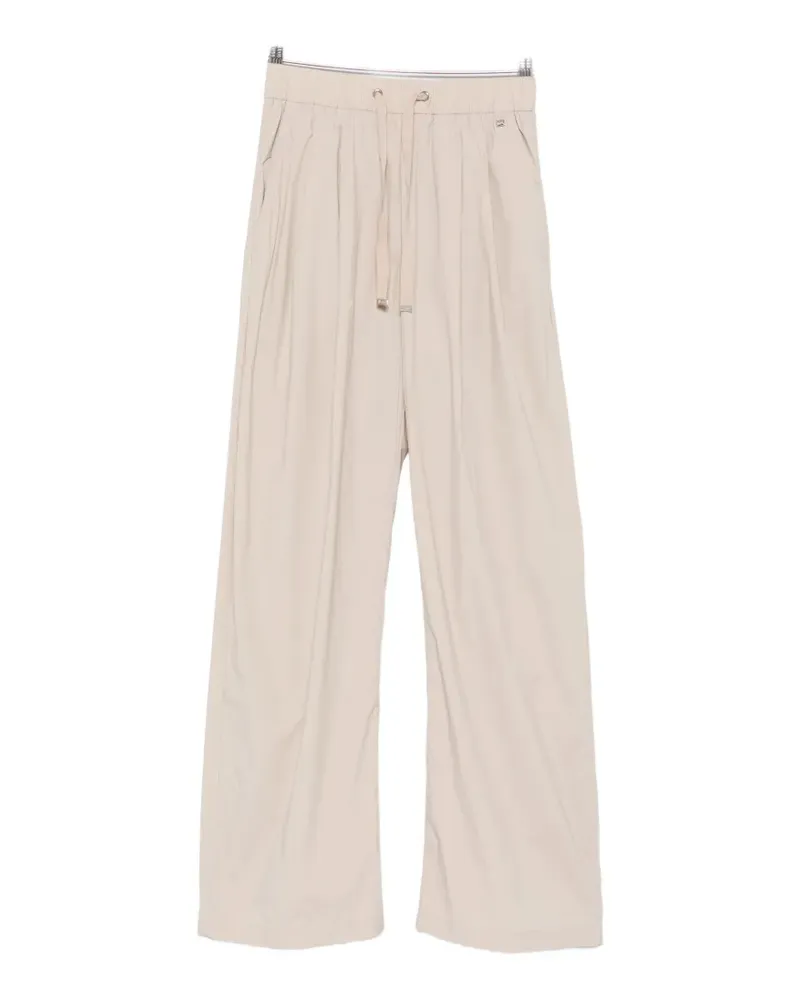 Herno drawstring elasticated-waist trousers - Nude Nude