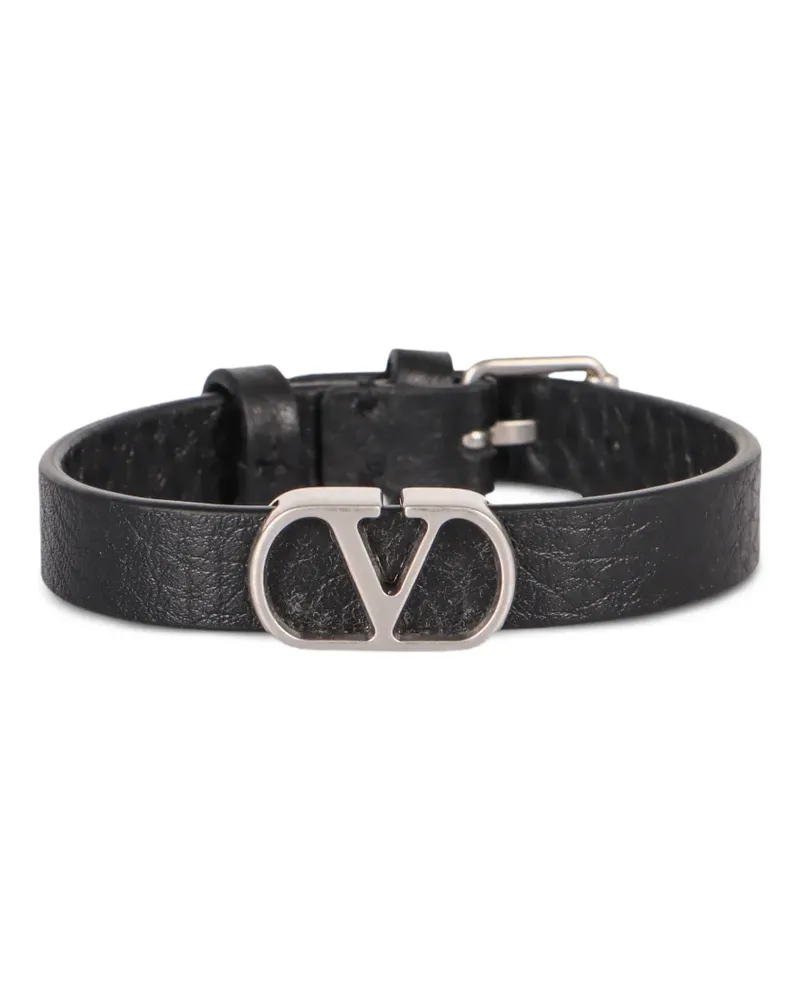 Valentino Garavani logo-buckle belt - Schwarz Schwarz