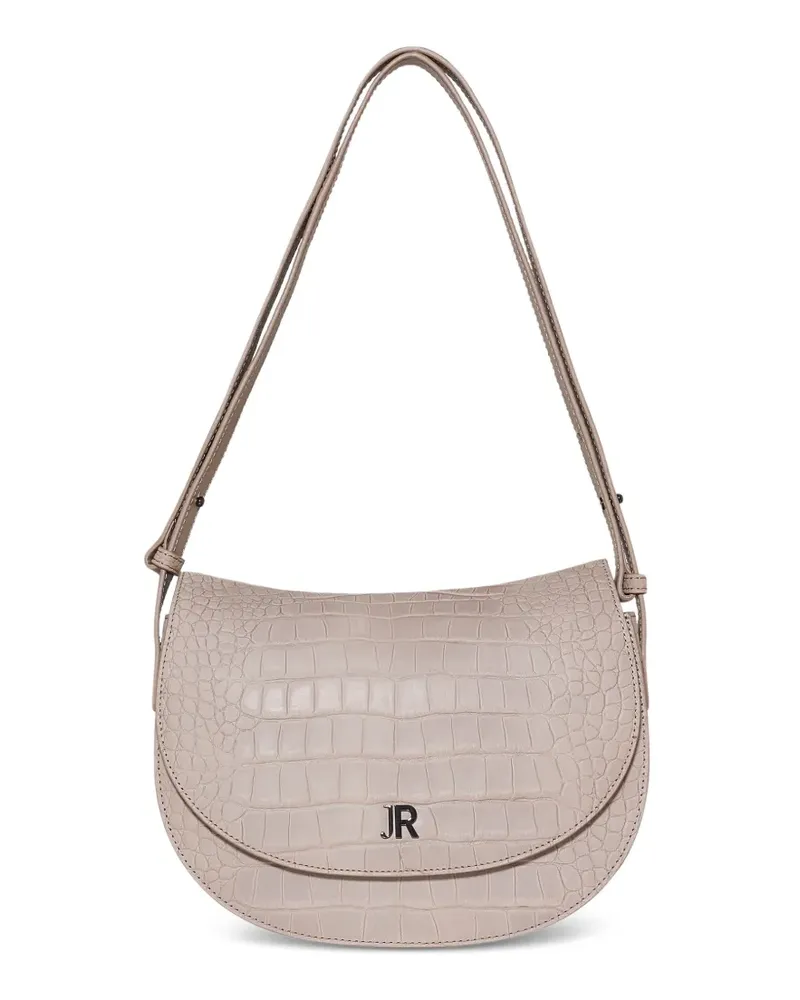 John Richmond croc-effect shoulder bag - Nude Nude