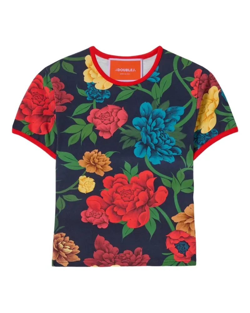 La DoubleJ Kurzes Cu-Tee Top - Blau Blau