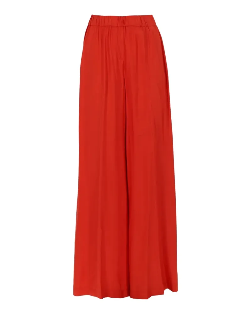 NUDE elasticated-waistband palazzo pants - Rot Rot
