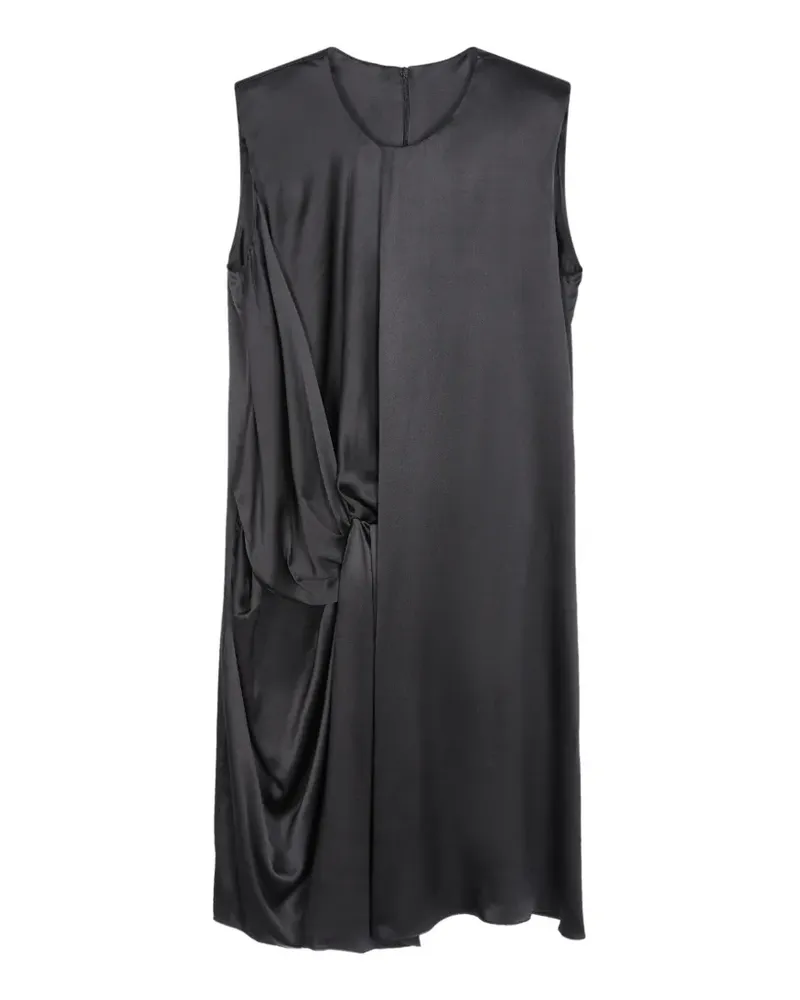 JNBY Mattes Seidenkleid mit Twist-Detail - Schwarz Schwarz