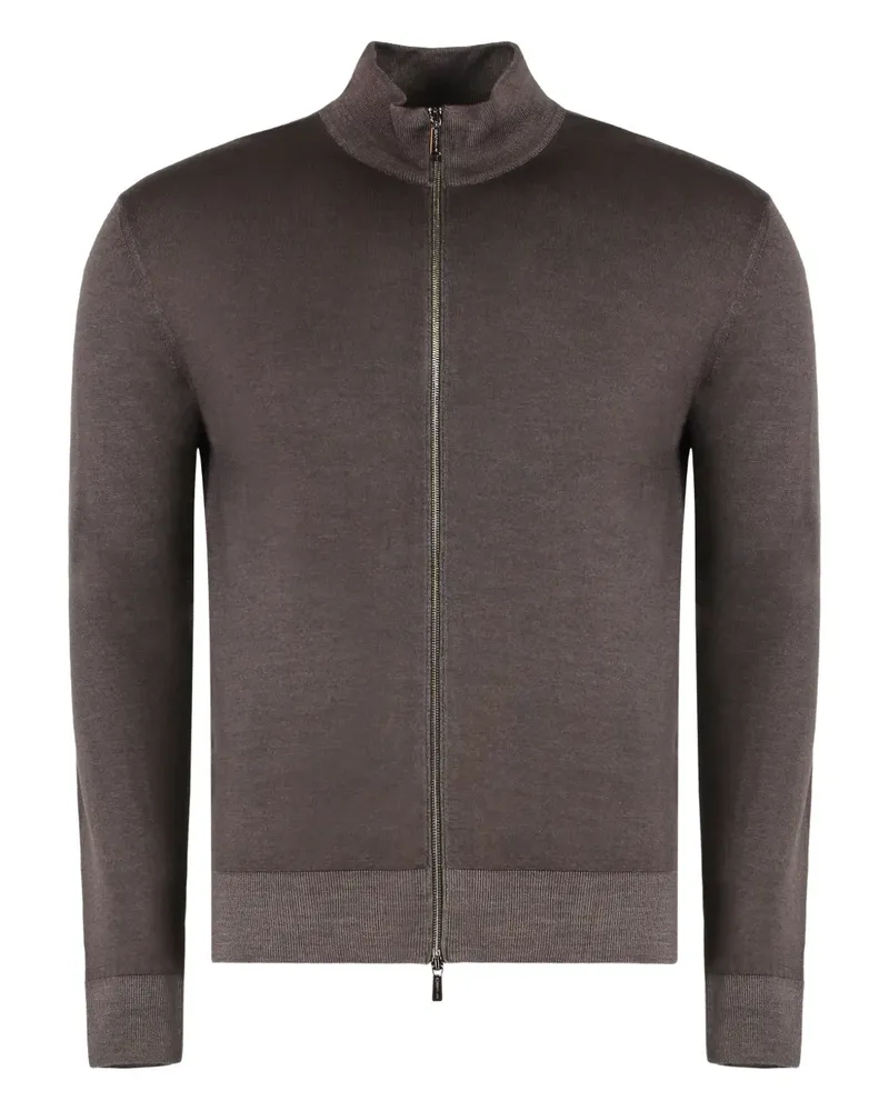 MOORER zip-up cardigan - Braun Braun