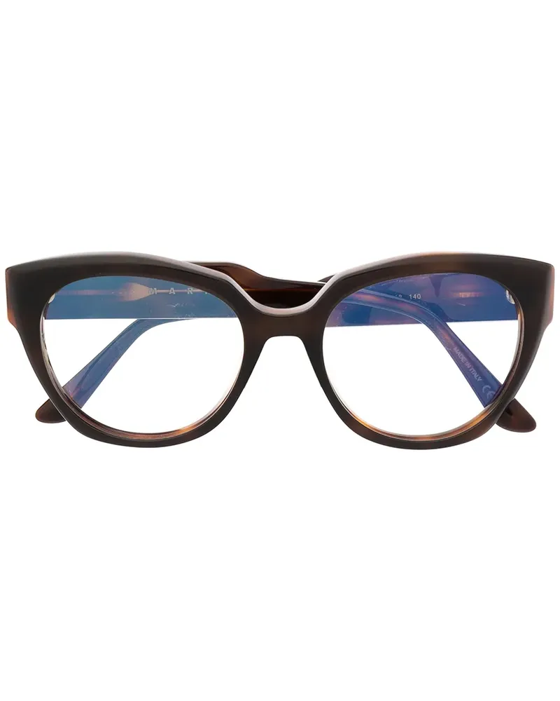 Marni Sonnenbrille mit Cat-Eye-Gestell - Schwarz Schwarz