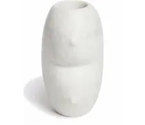 Clelia Vase aus Marmor - Weiß